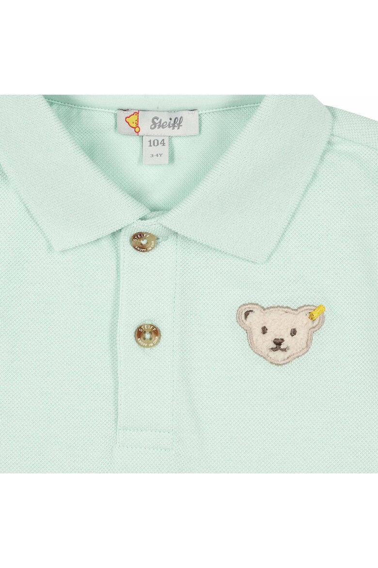 Steiff Tricou polo cu aplicatie cu ursulet - Pled.ro