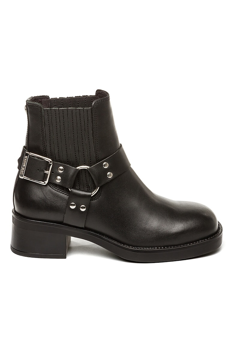 Steve Madden Ghete Chelsea de piele cu toc masiv - Pled.ro