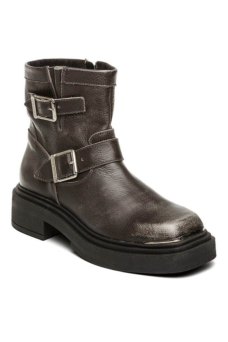 Steve Madden Ghete de piele cu toc masiv - Pled.ro