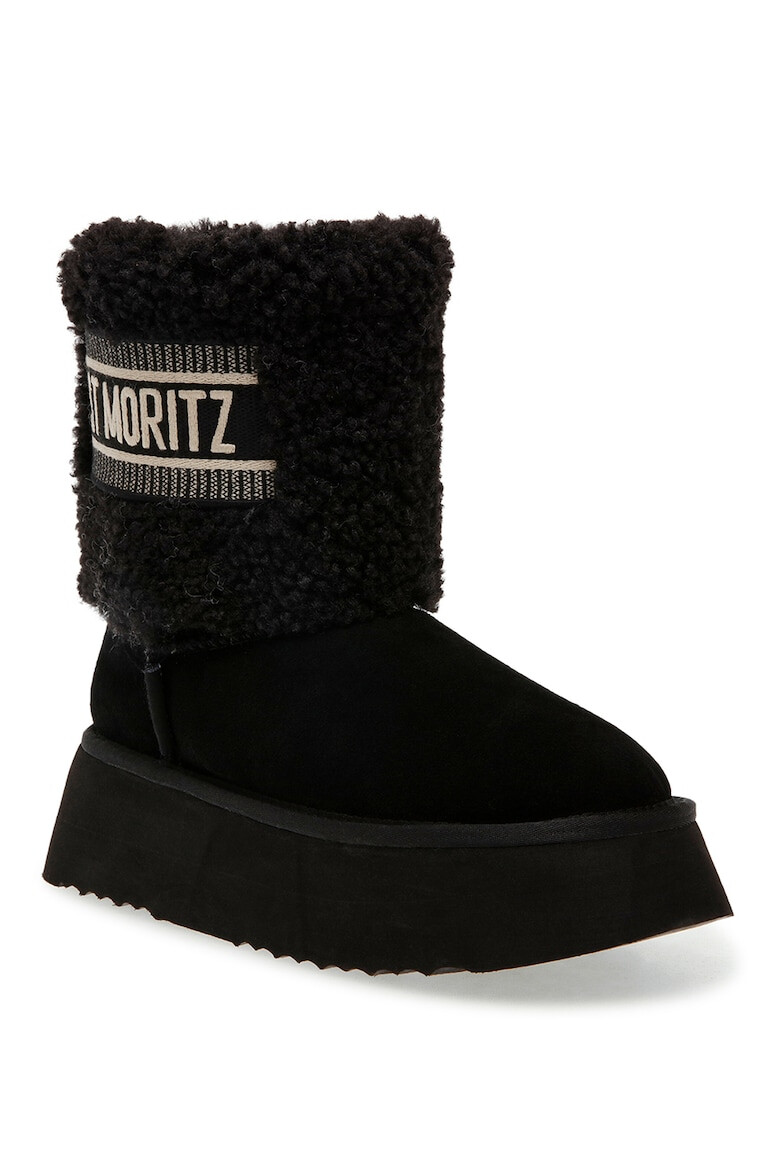 Steve Madden Ghete de piele intoarsa fara inchidere St. Moritz - Pled.ro