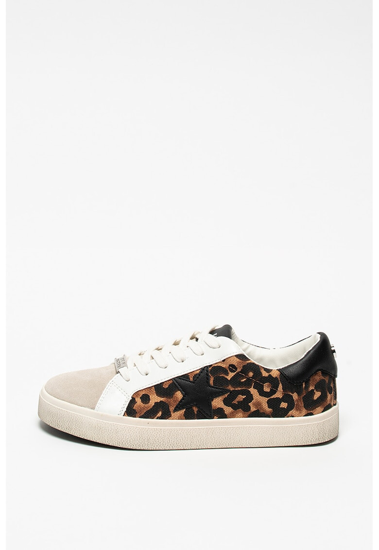 Steve Madden Pantofi sport low cut cu animal print - Pled.ro