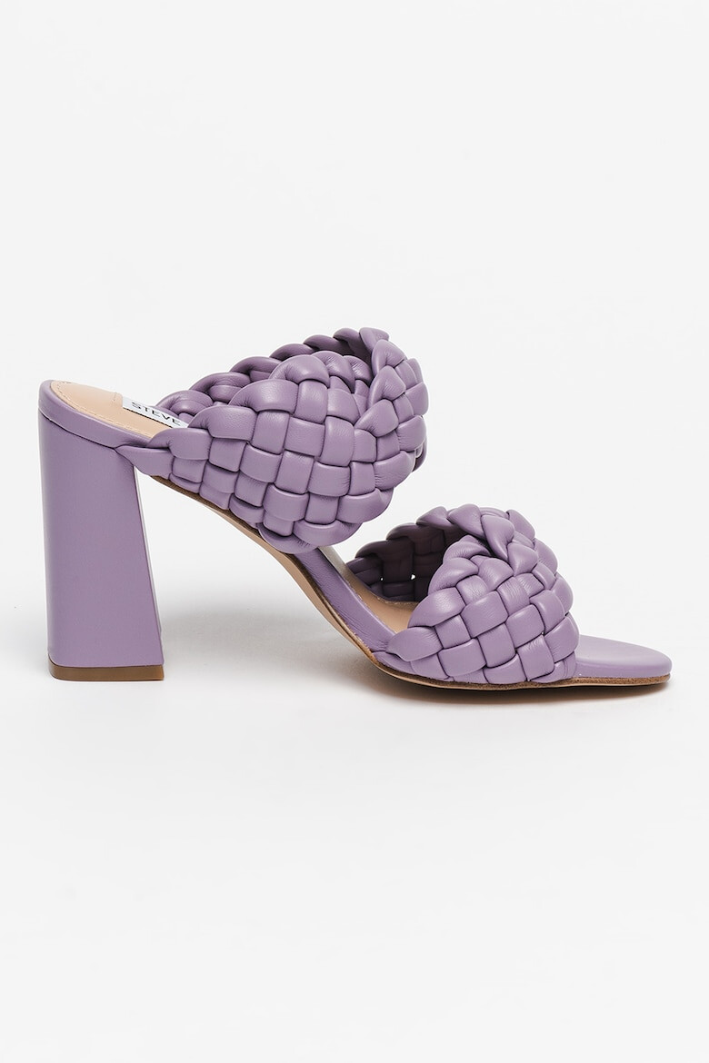 Steve Madden Papuci din piele ecologica cu toc si model impletit Twisted - Pled.ro