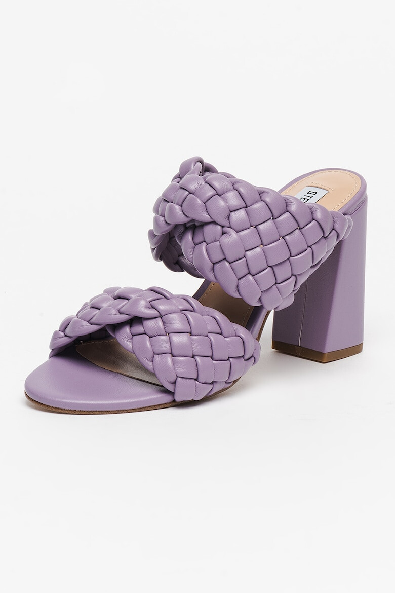 Steve Madden Papuci din piele ecologica cu toc si model impletit Twisted - Pled.ro