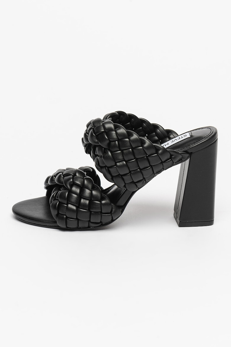 Steve Madden Papuci din piele ecologica cu toc si model impletit Twisted - Pled.ro