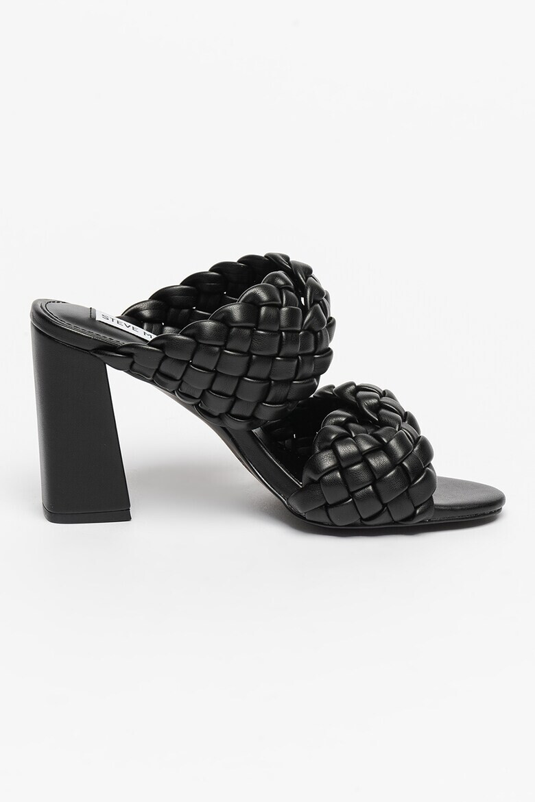 Steve Madden Papuci din piele ecologica cu toc si model impletit Twisted - Pled.ro