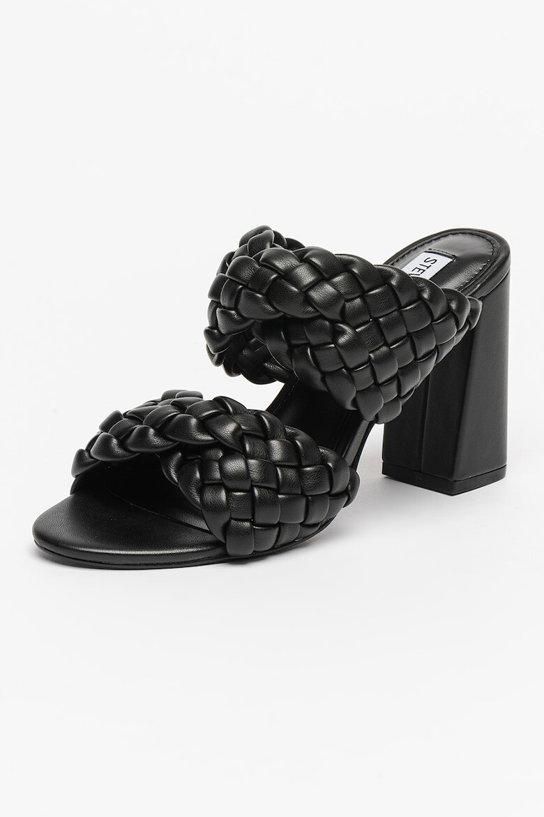 Steve Madden Papuci din piele ecologica cu toc si model impletit Twisted - Pled.ro