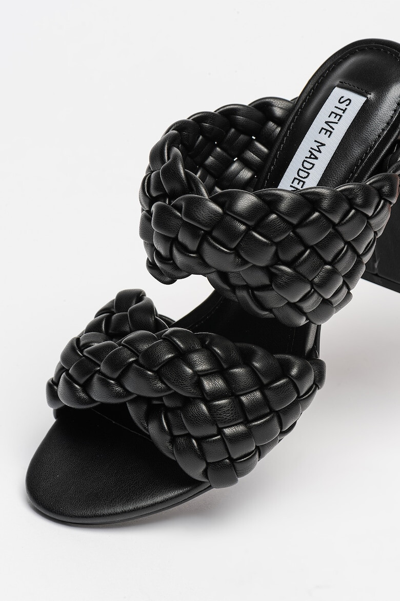 Steve Madden Papuci din piele ecologica cu toc si model impletit Twisted - Pled.ro