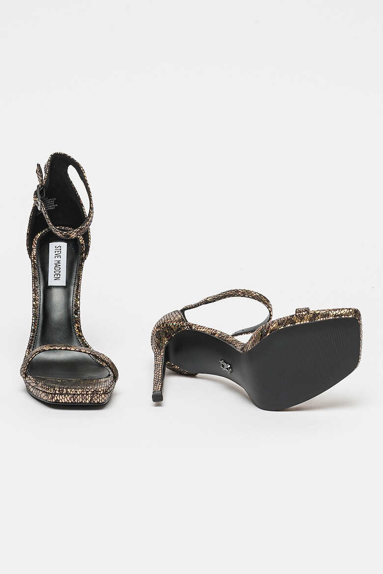 Steve Madden Sandale cu imprimeu cu aspect de piele de sarpe si toc stiletto Whiz - Pled.ro