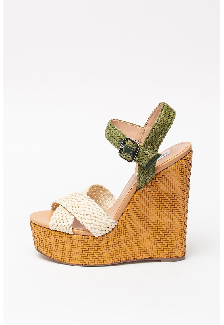 Steve Madden Sandale cu talpa wedge si aspect tesut Moana - Pled.ro