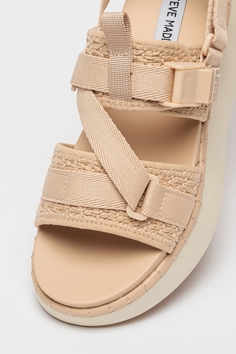 Steve Madden Sandale cu talpa wedge si inchidere velcro Decorum - Pled.ro