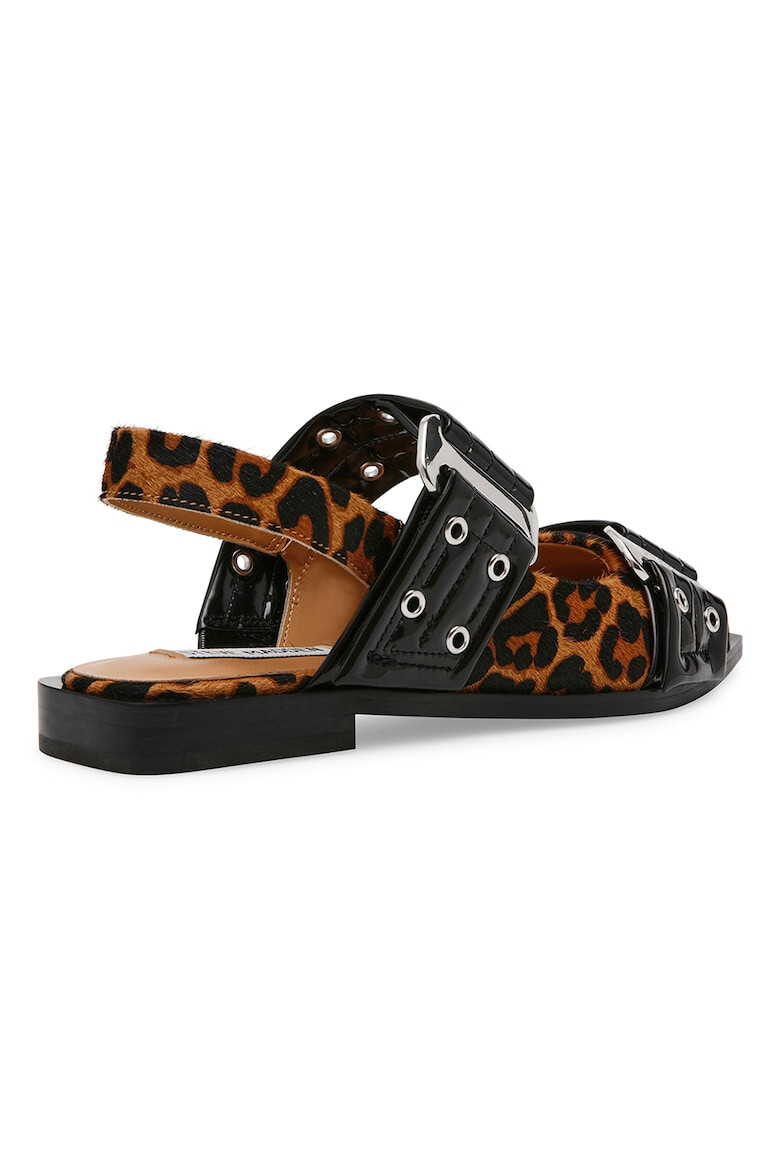 Steve Madden Sandale de piele ecologica cu garnituri animal print - Pled.ro