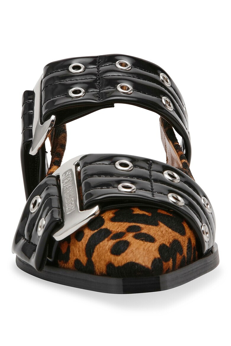 Steve Madden Sandale de piele ecologica cu garnituri animal print - Pled.ro