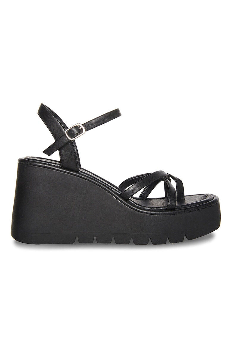 Steve Madden Sandale wedge de piele ecologica - Pled.ro