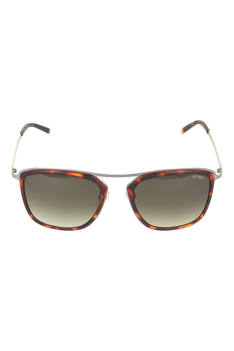 STING Ochelari de soare unisex dreptunghiulari cu aspect tortoise - Pled.ro