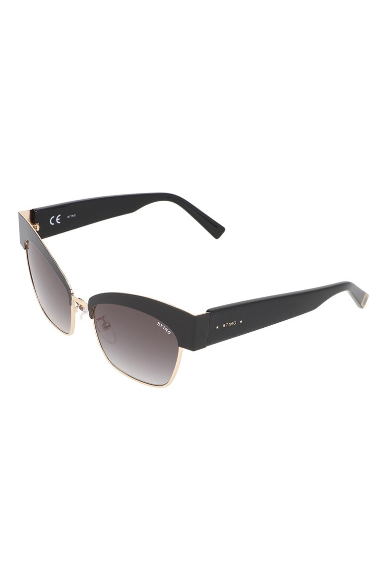 STING Ochelari de soare unisex dreptunghiulari cu logo - Pled.ro