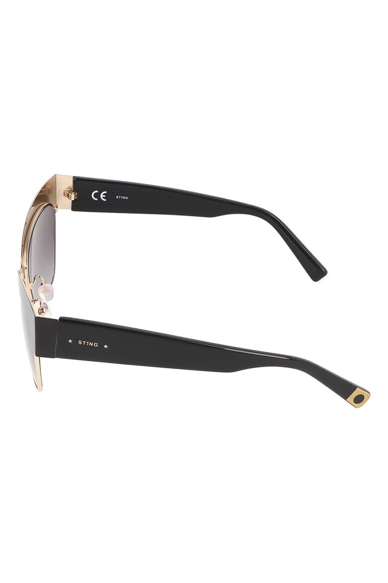 STING Ochelari de soare unisex dreptunghiulari cu logo - Pled.ro