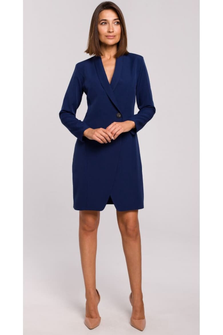 Style Rochie blazer Poliester Alb - Pled.ro