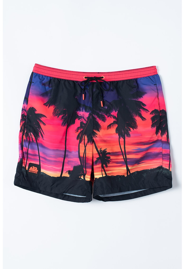 Sundek Pantaloni scurti de baie cu imprimeu tropical - Pled.ro