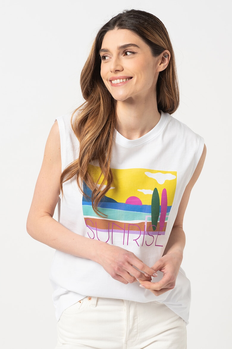 Sundek Tricou cu imprimeu grafic fara maneci Unity - Pled.ro