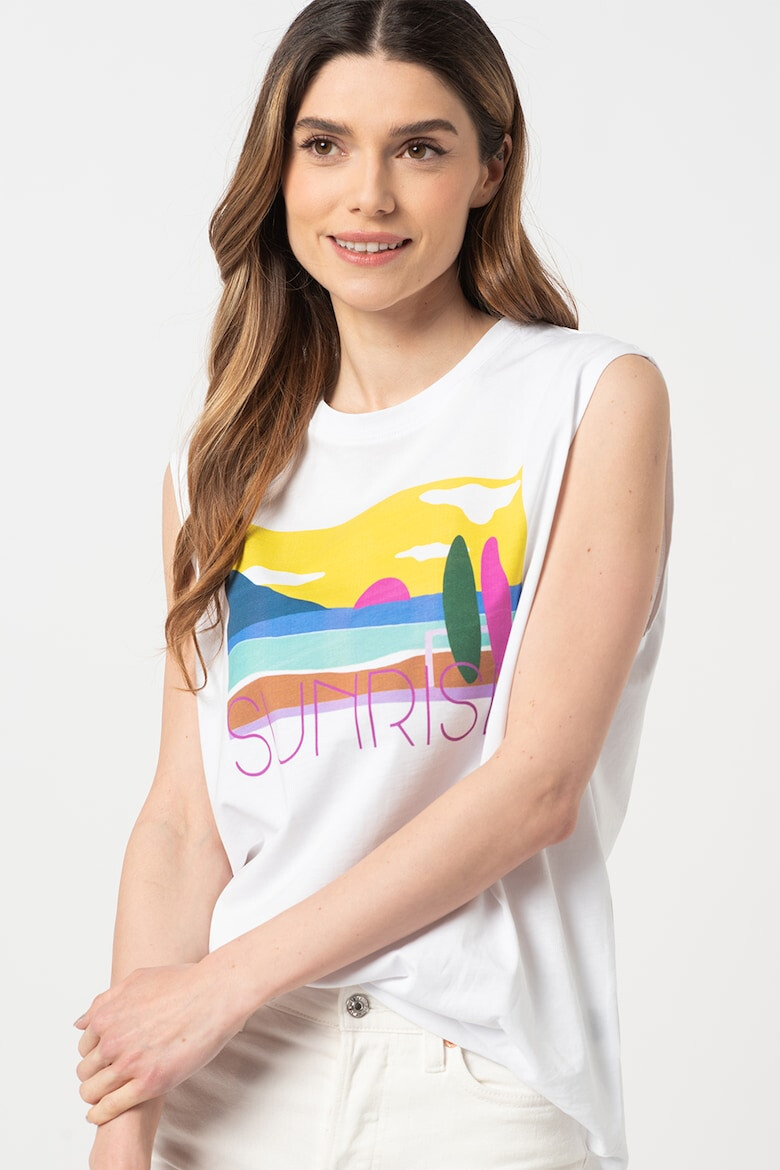 Sundek Tricou cu imprimeu grafic fara maneci Unity - Pled.ro