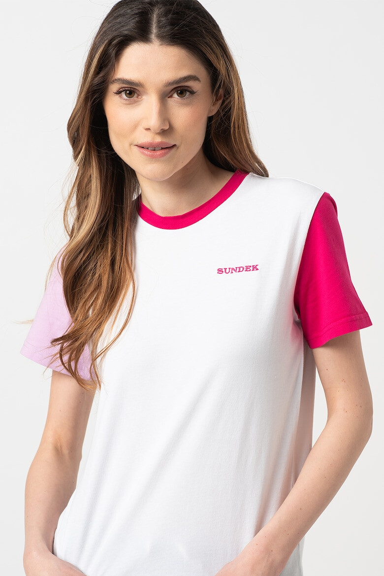 Sundek Tricou cu logo brodat Mikayla - Pled.ro