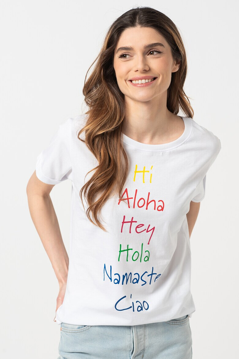 Sundek Tricou de bumbac cu imprimeu text Mana - Pled.ro