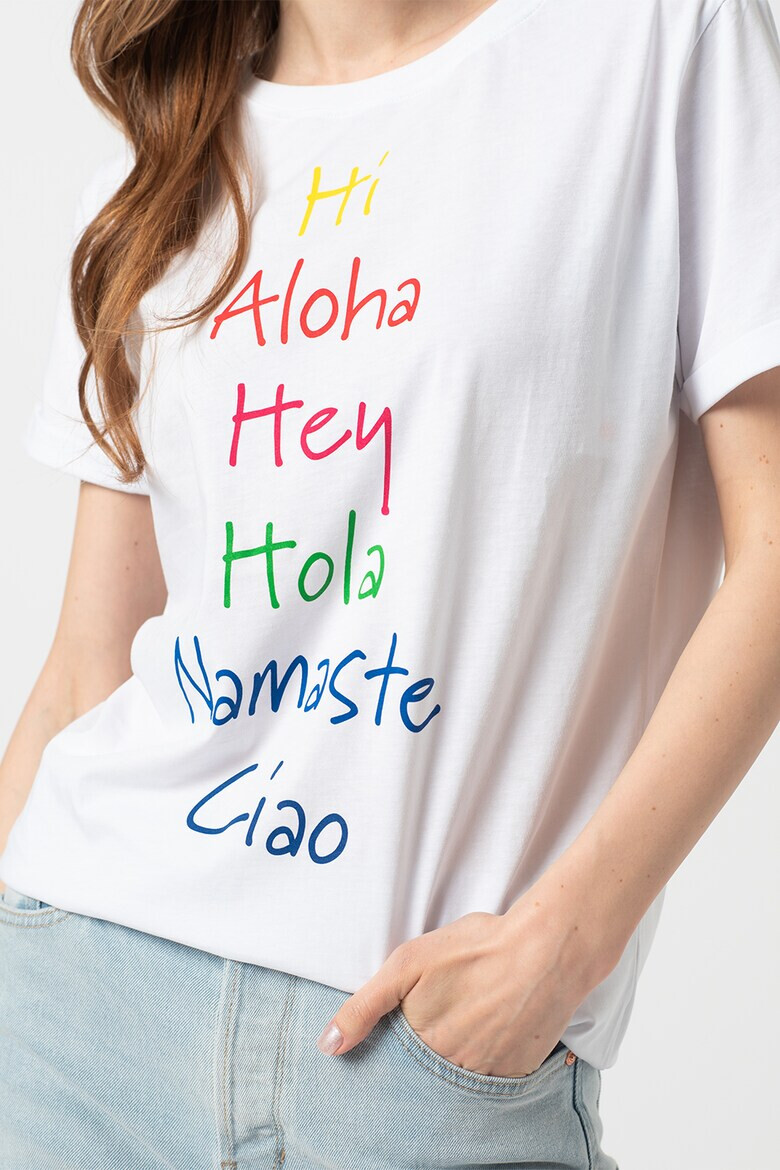 Sundek Tricou de bumbac cu imprimeu text Mana - Pled.ro