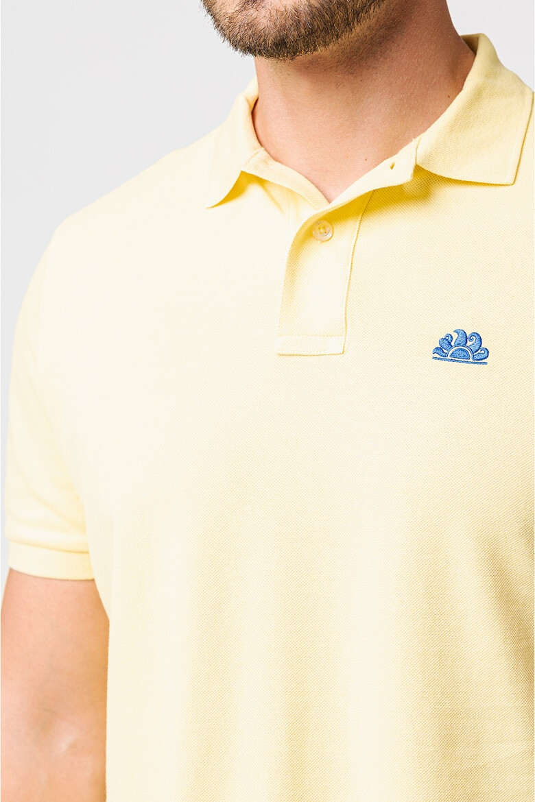 Sundek Tricou polo cu detaliu logo brodat pe piept Chadwick - Pled.ro