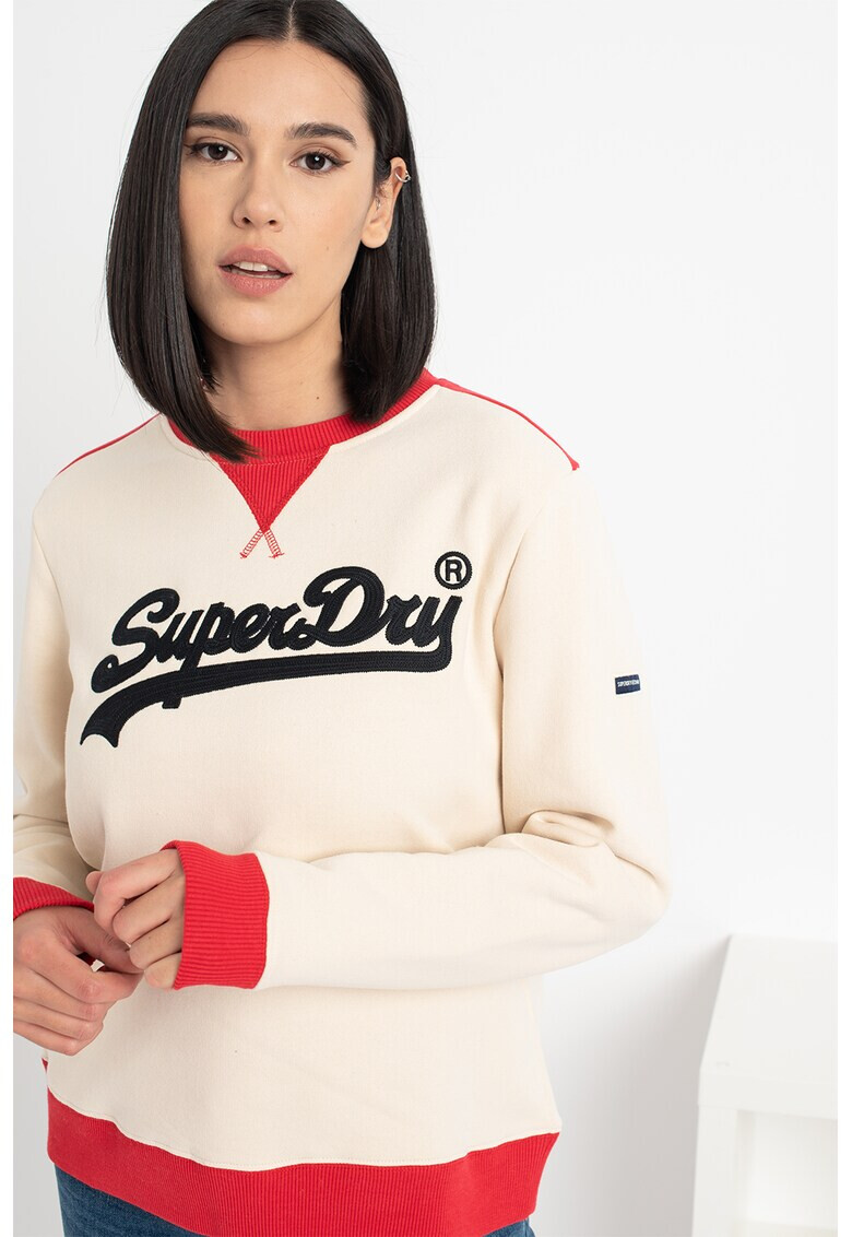 SUPERDRY Bluza sport cu logo si garnituri contrastante - Pled.ro