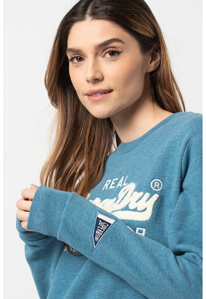 SUPERDRY Bluza sport din jerseu cu aplicatie din material terry Chenille - Pled.ro