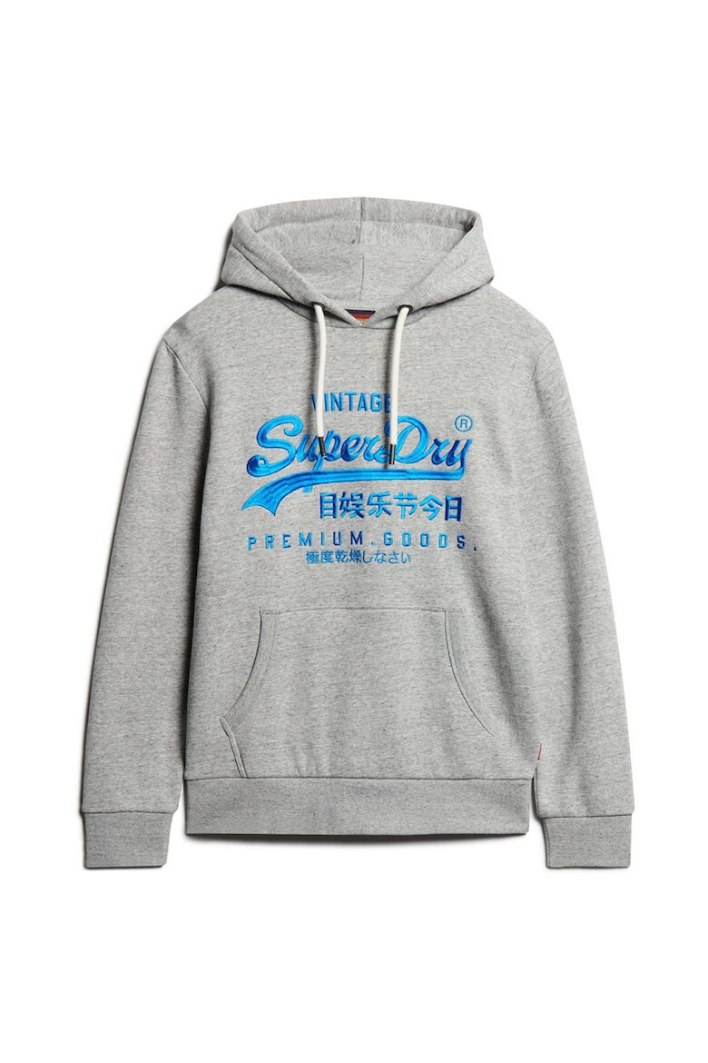 SUPERDRY Hanorac cu broderie logo si buzunar kangaroo - Pled.ro