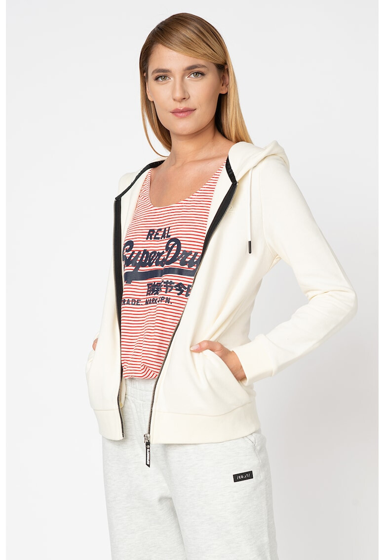 SUPERDRY Hanorac cu fermoar si snur - Pled.ro