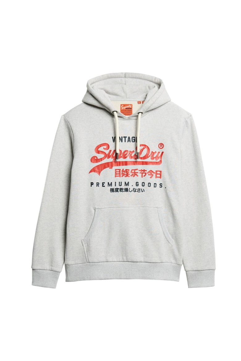 SUPERDRY Hanorac cu imprimeu logo si buzunar kangaroo - Pled.ro