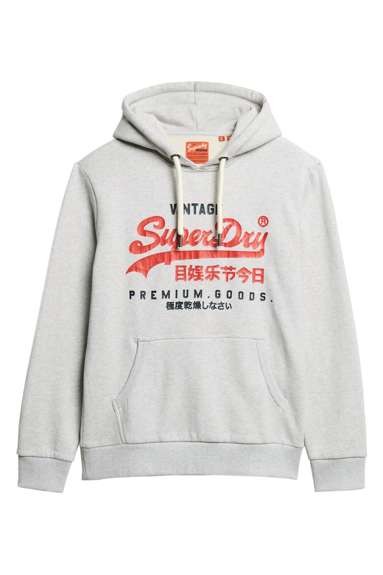 SUPERDRY Hanorac cu imprimeu logo si buzunar kangaroo - Pled.ro