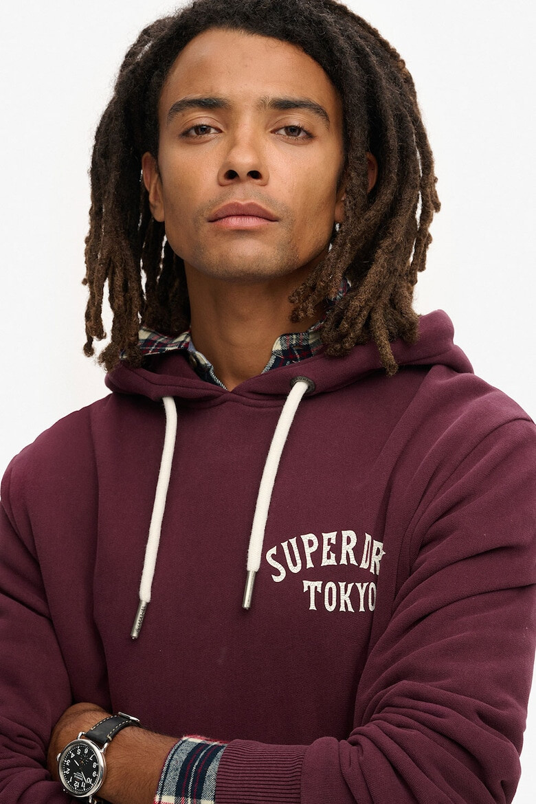 SUPERDRY Hanorac cu imprimeu si buzunar kangaroo - Pled.ro