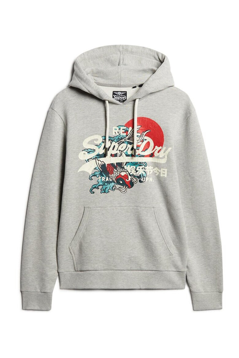 SUPERDRY Hanorac cu imprimeu si buzunar kangaroo Tokyo VI - Pled.ro