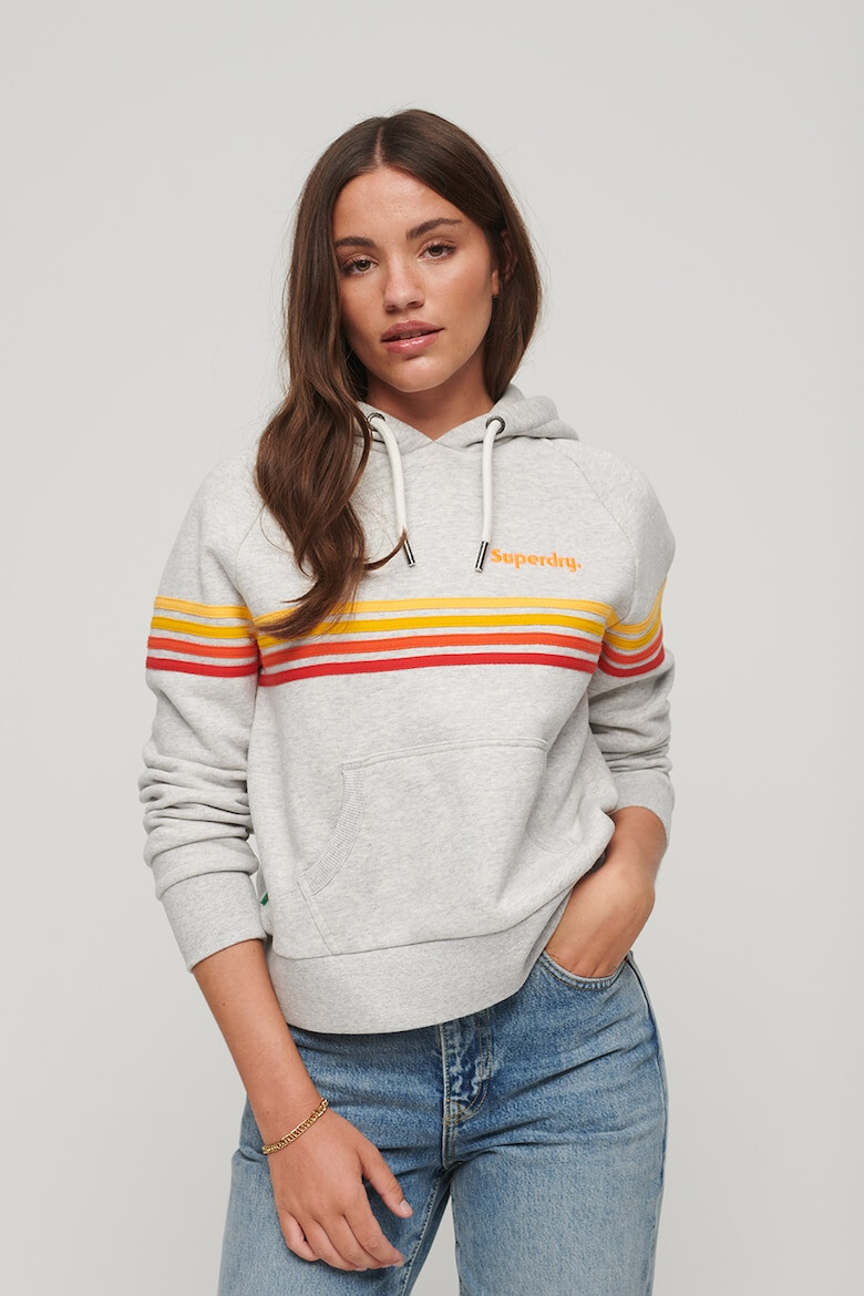 SUPERDRY Hanorac cu maneci raglan si buzunar kangaroo Rainbow - Pled.ro