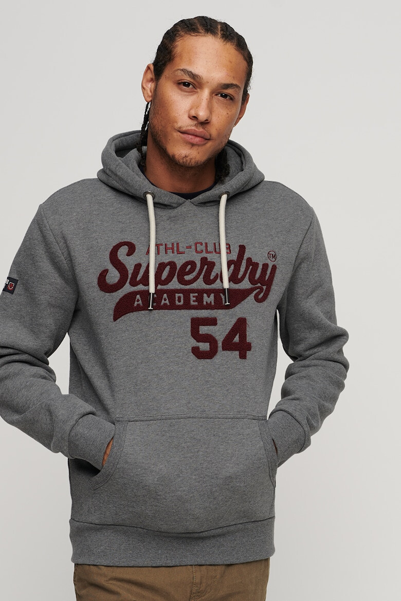 SUPERDRY Hanorac cu snur de ajustare si buzunar kangaroo Ovin Athletic - Pled.ro