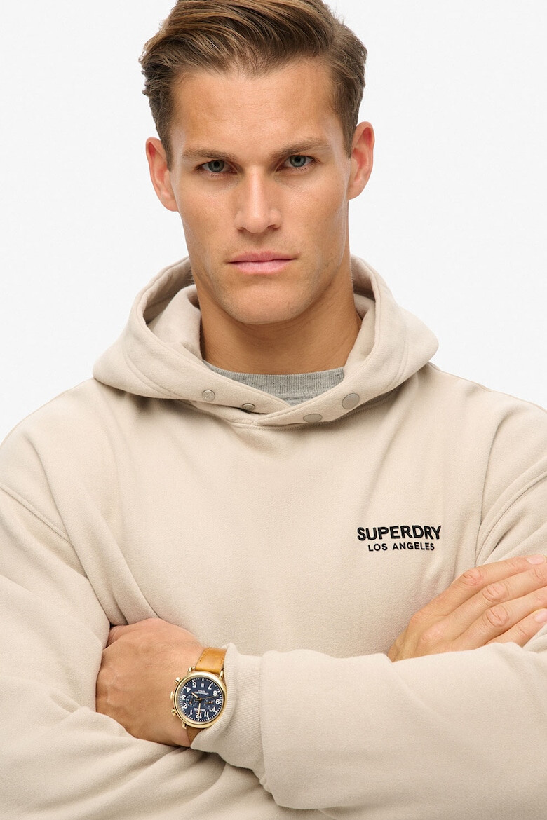 SUPERDRY Hanorac din amestec de bumbac cu buzunar kangaroo - Pled.ro