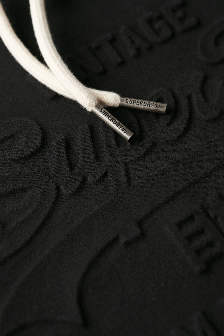 SUPERDRY Hanorac din amestec de bumbac cu logo in relief - Pled.ro