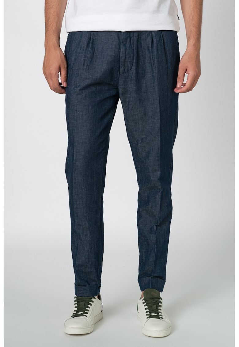 SUPERDRY Pantaloni chino cu pliuri - Pled.ro