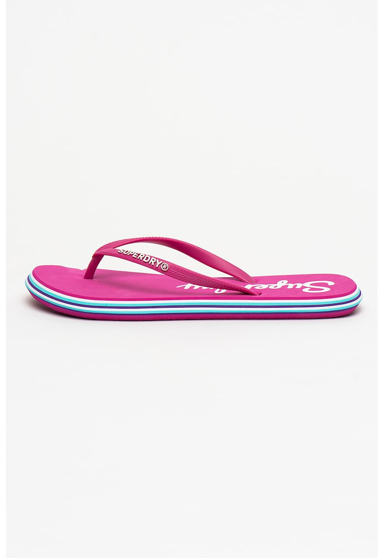 SUPERDRY Papuci flip-flop cu logo Rainbow - Pled.ro