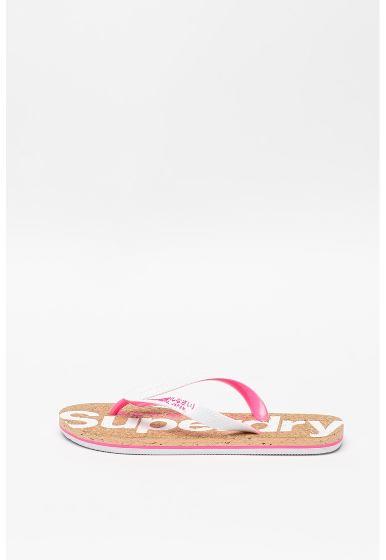 SUPERDRY Papuci flip-flop cu talpa de pluta - Pled.ro