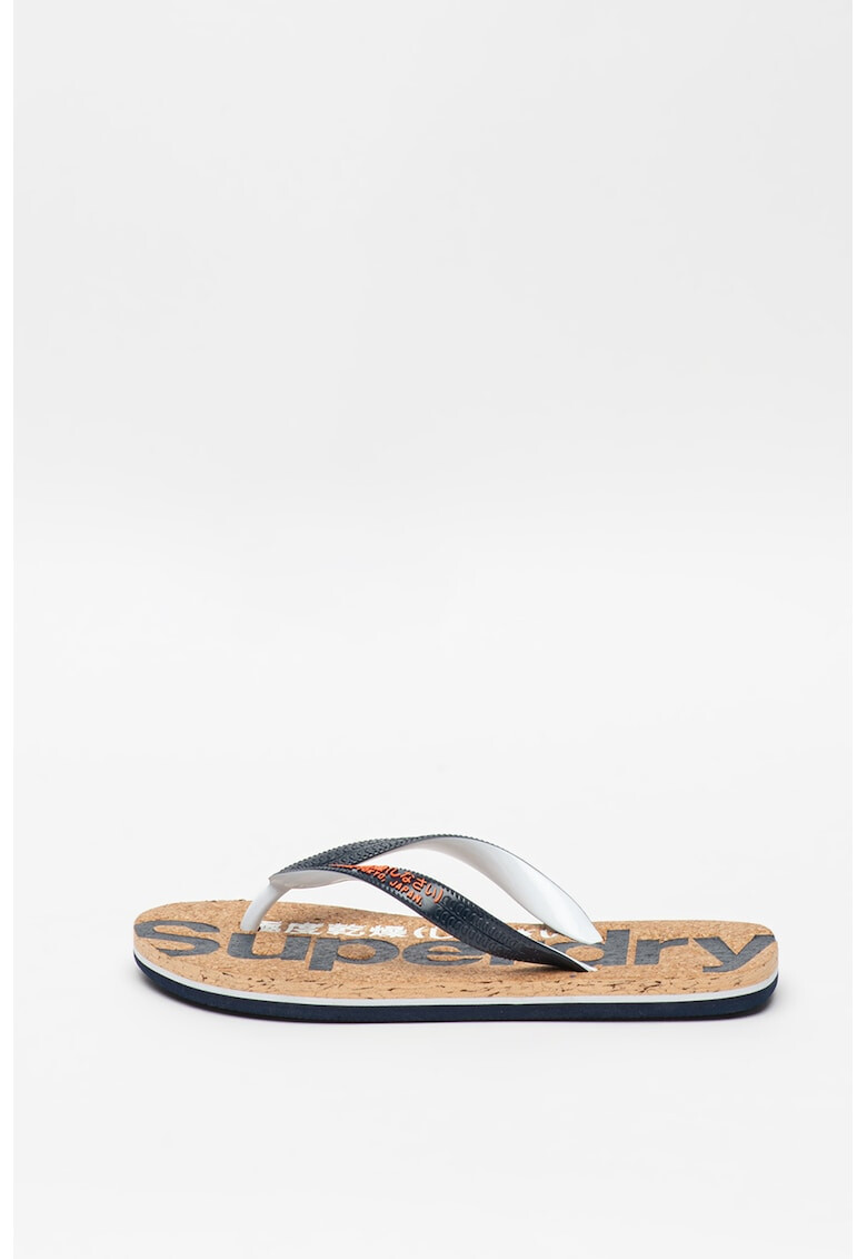 SUPERDRY Papuci flip-flop cu talpa de pluta - Pled.ro