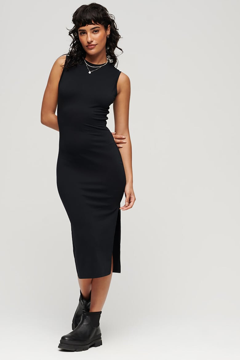 SUPERDRY Rochie midi bodycon din amestec de lyocell - Pled.ro