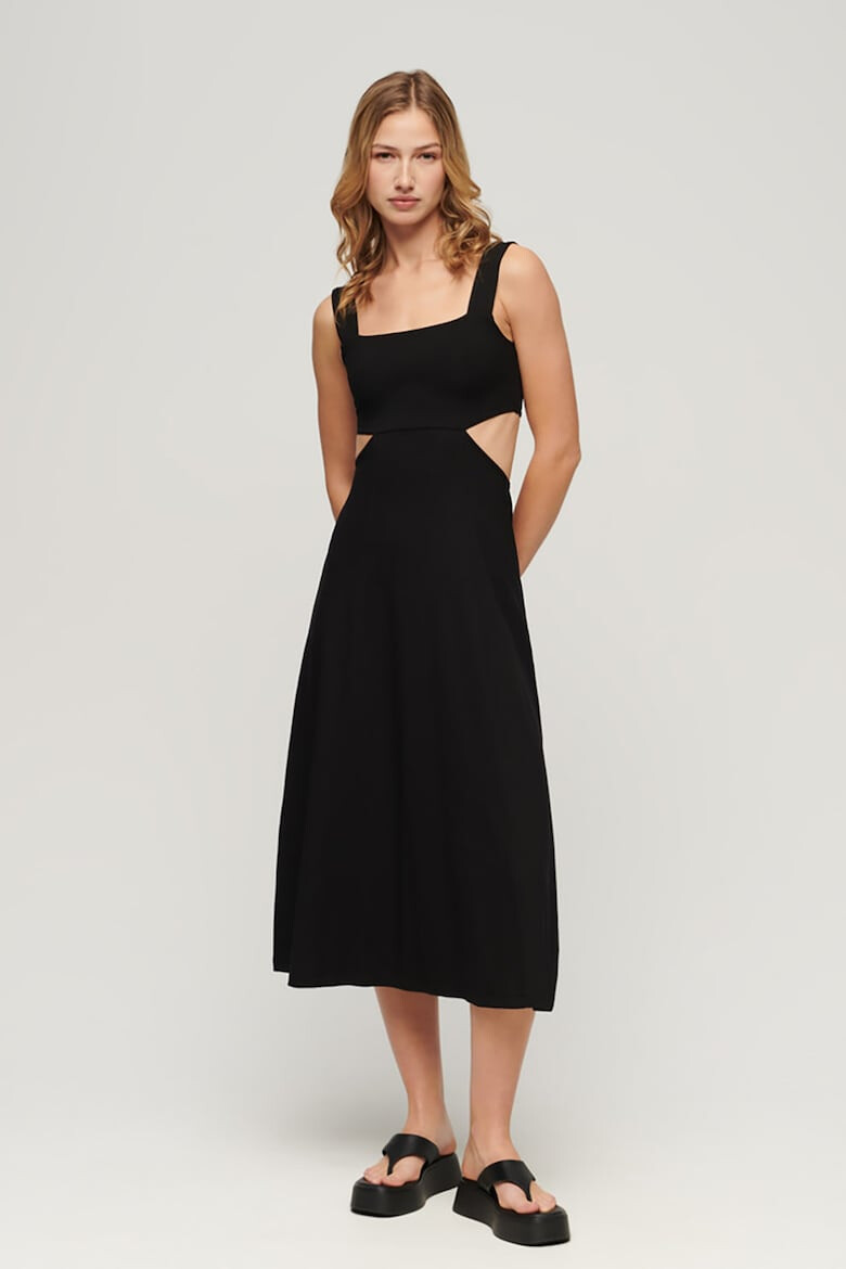 SUPERDRY Rochie midi cu croiala in A si decupaje - Pled.ro