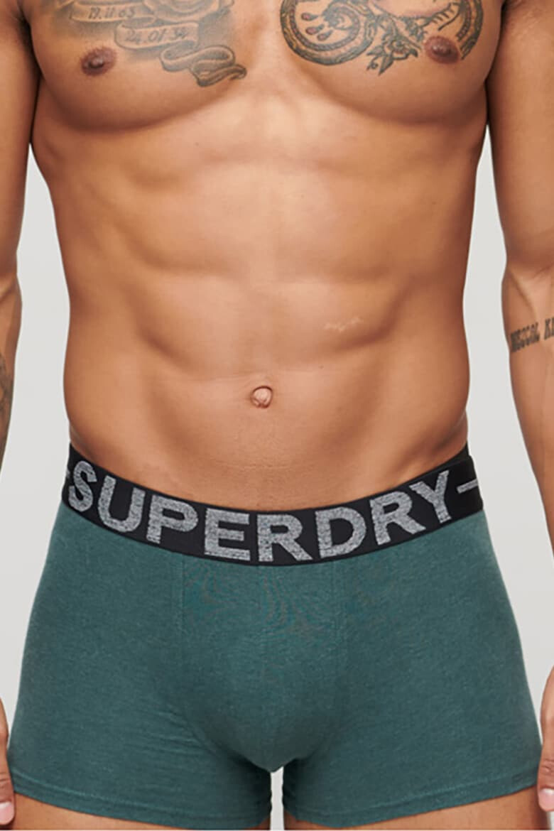 SUPERDRY Set de boxeri cu banda logo in talie - 3 perechi - Pled.ro