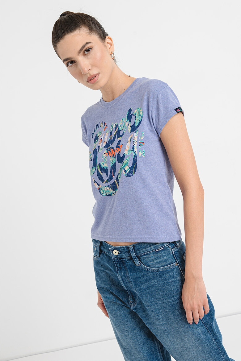 SUPERDRY Tricou crop cu imprimeu logo - Pled.ro