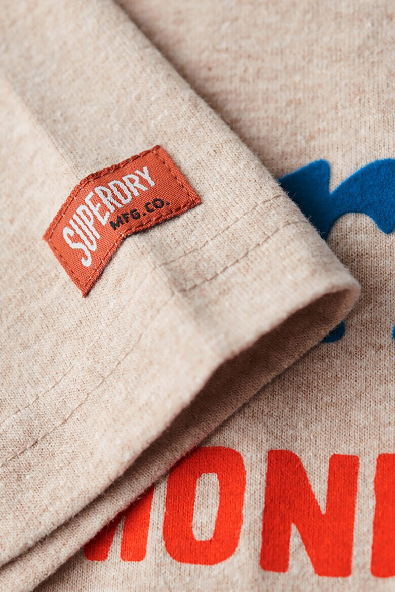 SUPERDRY Tricou cu decolteu la baza gatului si imprimeu logo - Pled.ro