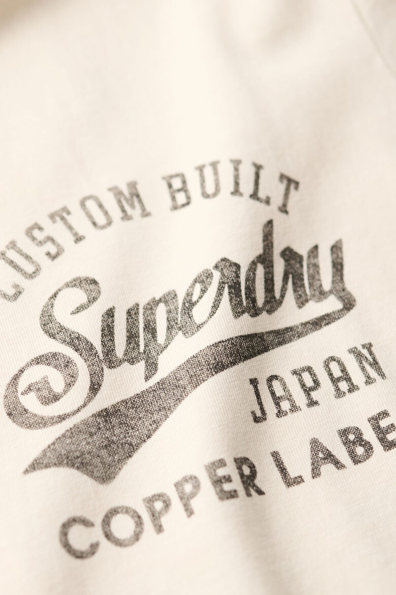 SUPERDRY Tricou cu decolteu la baza gatului si imprimeu logo - Pled.ro